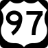 U.S. Highway 97 marker
