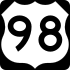U.S. Route 98 marker