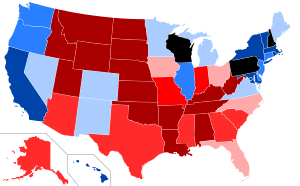 Map by state (After the 2016 election)