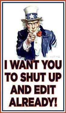 Uncle Sam tells the viewer to edit