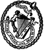 United Irish Symbol with the text "Equality&nbsp;— It is new strung and shall be heard"