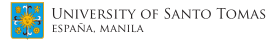 The logo of University of Santo Toma