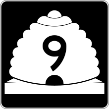 State Route 9 marker