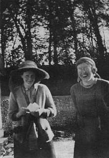 Virginia Stephen with Katherine Cox at Asham in 1912