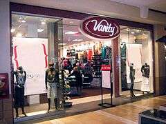 Vanity Clothing Store Front