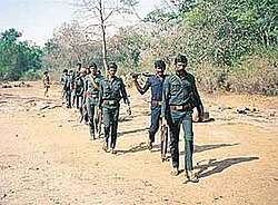Veerappan leading his gang