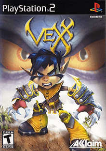 North American PlayStation 2 cover art of the video game Vexx