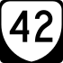 State Route 42 marker