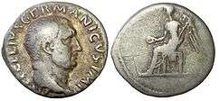 Vitellius Denarius, minted in 69 AD during the Year of the Four Emperors