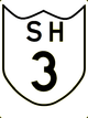 State Highway 3 shield}}