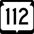 State Trunk Highway 112 marker