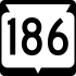 State Trunk Highway 186 marker