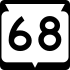 State Trunk Highway 68 marker