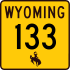 Wyoming Highway 133 marker