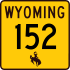 Wyoming Highway 152 marker