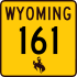 Wyoming Highway 161 marker
