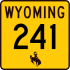 Wyoming Highway 241 marker