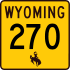 Wyoming Highway 270 marker