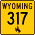 Wyoming Highway 317 marker