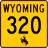 Wyoming Highway 320 marker
