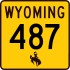 Wyoming Highway 487 marker