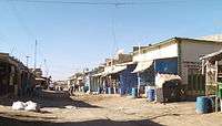 A side street on the Somaliland side of the border town of Wajaale.