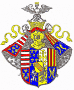 The coat of arms of the Duchy of Lorraine circa 1703