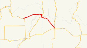 The route of State Route 174 is a solid and thick red line.