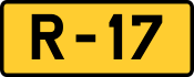 R-17 regional road shield}}