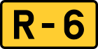 R-6 regional road shield}}