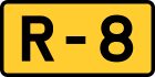 R-8 regional road shield}}