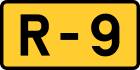 R-9 regional road shield}}