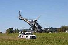 Helicopter vs Rally car race