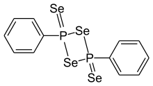Skeletal formula of Woollins' reagent