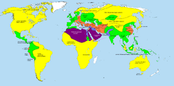 Map of the world in the year of 2000 BC