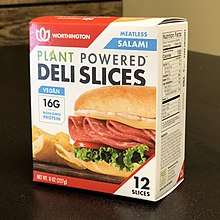 Photo of Worthington's Frozen Vegan Salami Deli Slice box