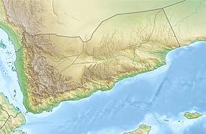 Topographic map of Yemen
