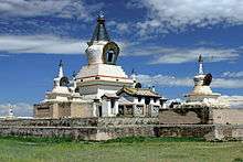 Large, ornate stupa