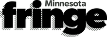The text "Minnesota fringe" in gray and black, with the latter word much larger than the former.