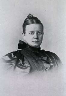 Portrait of Sarah J. McNutt, M.D. Head and shoulders, right pose