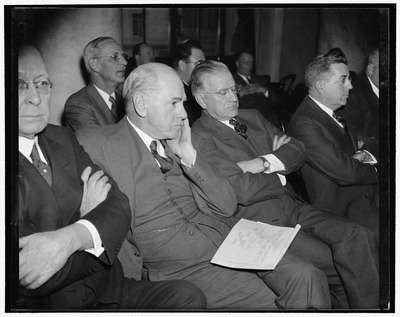 Library of Congress photograph depicting Eugene Grace at a congressional hearing