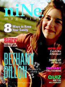 Bethany Dillon cover, Aug/Sept/Oct 2006